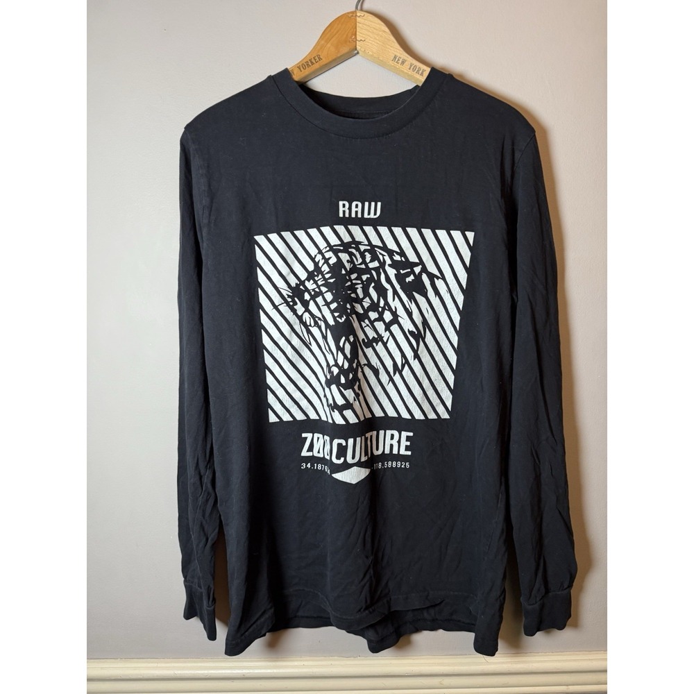 Raw Gear Shirt Zoo‎ Culture Men's long sleeve T-Shirt Size Medium
